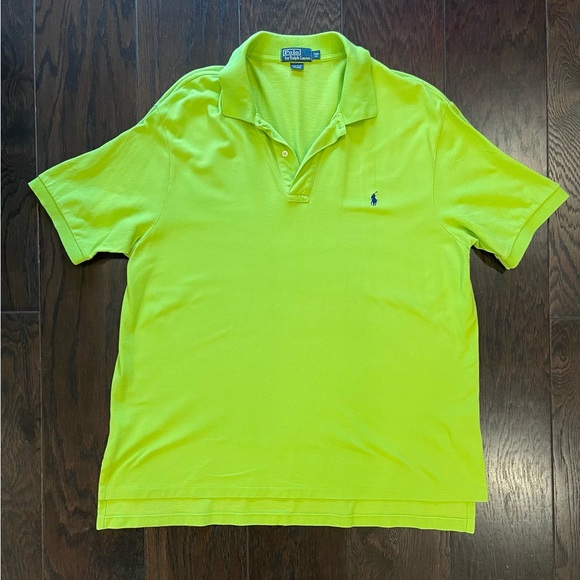 Shirts Mens Polo Ralph Lauren Xxl Collared Shirt Neon Green Poshmark